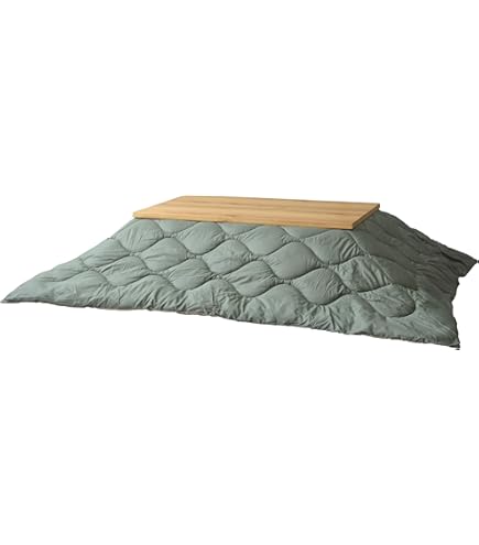 Amazon | 薄掛けこたつ布団 正方形 コーデュロイ 190×190cm ホワイト